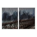 Poster Massimo - New York City (2-teilig) inkl. Bilderrahmen - 50x60 cm