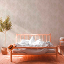 blomstertapet creme grøn - natur tapet landstil - non-woven tapet stue gang