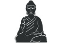 Dekoracja okienna Budda