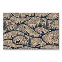 Wanddecoratie Dierensilhouetten in het Noordse Bos - Oliver Robins - Alu-Dibond