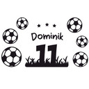 Sticker mural - Prénom maillot de football