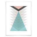 Plakat Nouveauprints - Totem aqua & pink