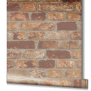 Sten-effekt tapet, non-woven brun, beige 