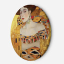Rundt lærredsbillede - Guldportræt af en kvinde - G. Klimt