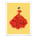 Plakat Korenkova - Fashion Poppies żółty