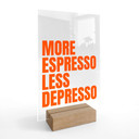 Borddisplay Mere espresso mindre depresso - Fritsch