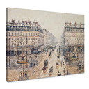 Obraz na płótnie Pissarro - Avenue de l`Opera w zimowy poranek