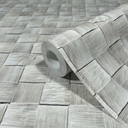 non-woven tapet i 3D vævet træ grå 3D look