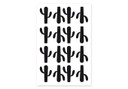 Muursticker set Cactussen