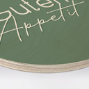 Holzbild Guten Appetit - Rund