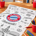 FC Bayern Ausmaltapete – Tapete zum Ausmalen für Kinder - 48x200 cm