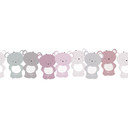 A.S. Création Lovely Kids Frise autocollante enfant - Rosé, Gris