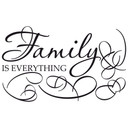 Wallsticker Family is everything inkl. 5 fotorammer