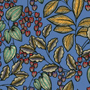 Architects Paper Floral Impression - Papier peint intissé fleuris, bleu