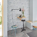non-woven tapet blå blomster til stue soveværelse tapet marburg