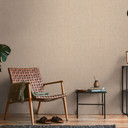 Papel pintado no tejido, moderno y discreto, de aspecto textil beige rosado