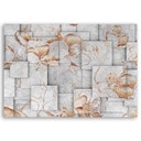 Canvasbillede, Liljer blomster 3D baggrund