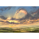 Fototapet - Aerroscape - Flying in the Clouds