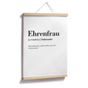 Poster Grammatik - Ehrenfrau
