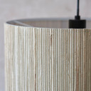 Pendelleuchte Valentin, braun, 120 x 35 cm, Seegras Pendellampe
