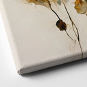 Tableau sur toile Délicates fleurs séchées aux tons naturels - Treechild