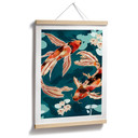 Plakat Dwa karpie koi w stawie - SpaceFrog Designs