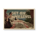 Plakat drewniany Wejdź na mój poziom - Inspirowane Winterhalter - Portret Leonilli