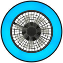 Deckenleuchte Levin, schwarz, 13,7 x 48,5 cm, Deckenventilator mit LED