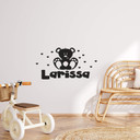 Wallsticker Bamse Bjørn + Navn