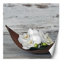 Fototapete, Blumen Orchidee Zen Spa Vintage
