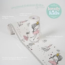 A.S. Création Lovely Kids Frise autocollante enfant - Rosé, Gris