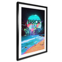 Plakat Error 404 na plaży - Nicebleed