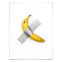 Plakat - przyklejony banan