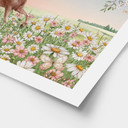 Plakat konie na kwiecistej łące - Kikki Belle