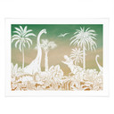 Plakat Przygoda z dinozaurami - Ombre - Kikki Belle