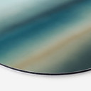 Tableau Rotko Blush - Horizon Turquoise - Sir Edward x Grigory Gladarev - Alu-Dibond Rond