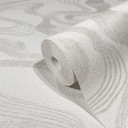 grafisk tapet, non-woven tapet Kumano hvid