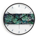 Horloge murale en verre - Succulentes 