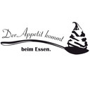 Wandtattoo Der Appetit kommt beim Essen.