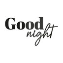 napis 3D Good Night - dekoracja akrylowa 
