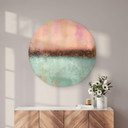 Tableau sur alu-Dibond rond Fredriksson - Couleurs d'été