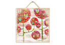 Obraz drewniany Blanz - Sowy w lesie - 40x41,5 cm