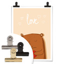 Plakat Bear Strong Love