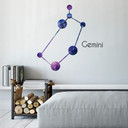 Wandtattoo Sternenbild Gemini - Zwillinge