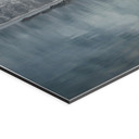 Billede af vinterskov ved søen - Rostovskiy - Alu-Dibond Panorama – print på aluminium (Alu-Dibond)