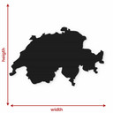 Akrylowa mapa dekoracyjna Szwajcarii