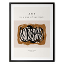 Plakat Black Brushstrokes - Imagine Yoko - Treechild