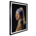 Plakat Pixelart - Vermeer - Dziewczyna z perłą w uszach