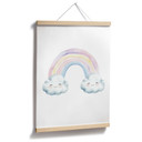 Plakat dla dzieci - Tęczowa magia w pastelowych kolorach