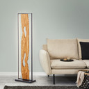 LED-Stehleuchte Elea aus Holz, Holz Stehlampe
